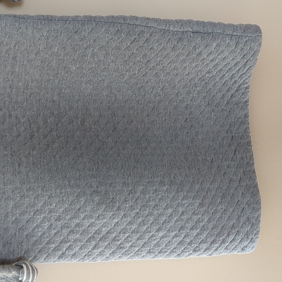 Medium Promod Gray Quilted Elbow Length Sleeve Dress - Picture 15 of 16